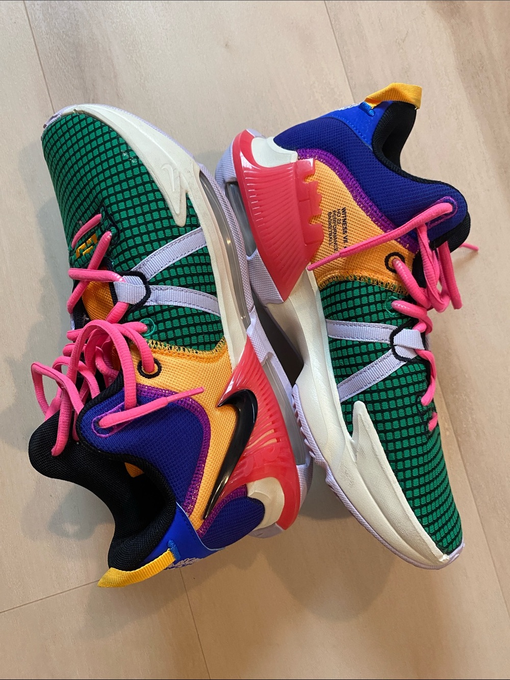 Nike ✨ LeBron Witness 7 Basketball Multi Color Shoes size 8